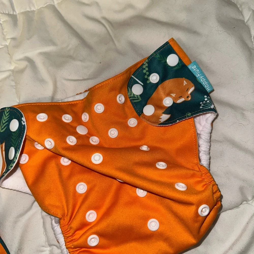 Happy Flute reusable cloth pocket diapers x2